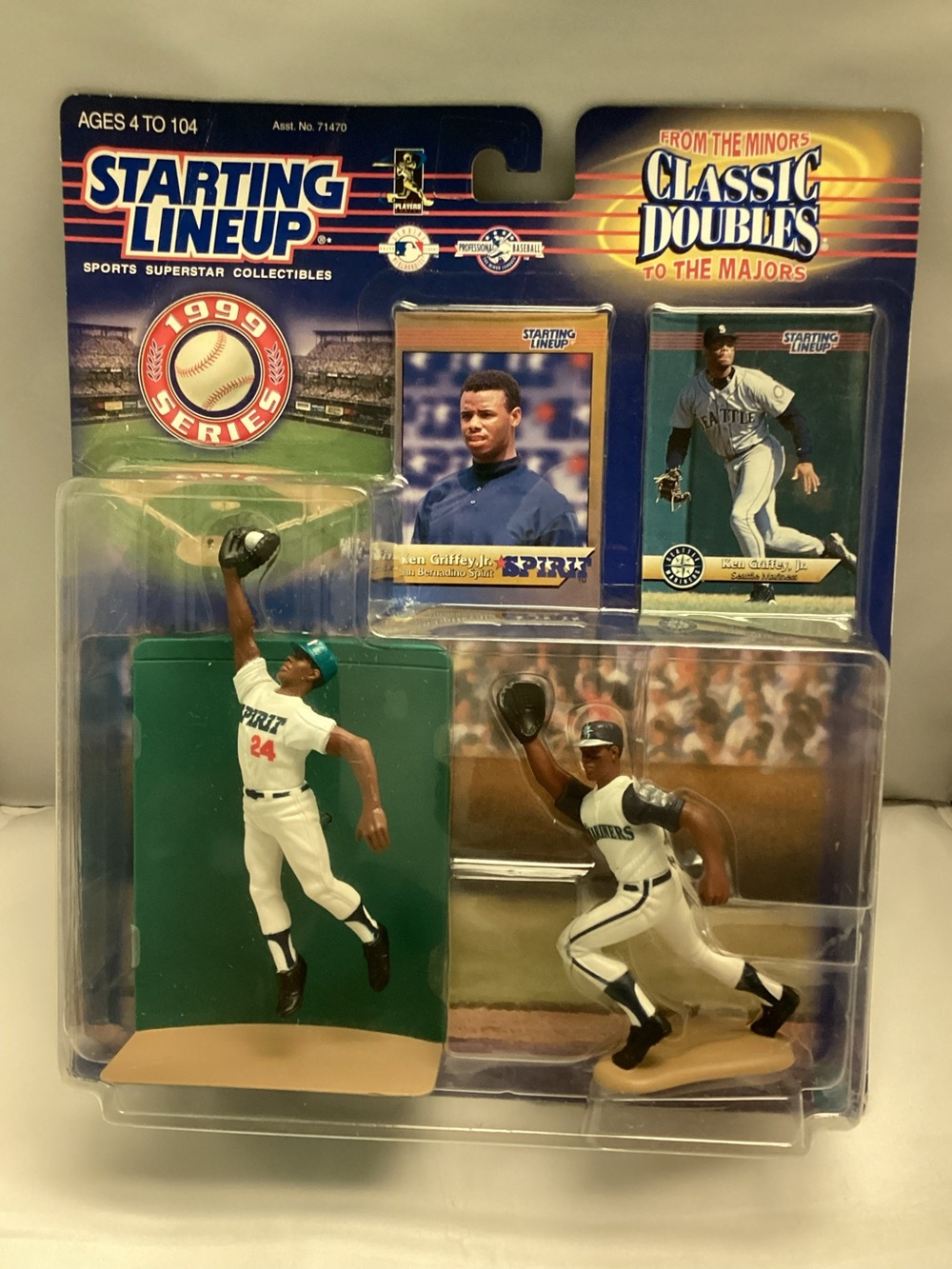 1999 Kenner Starting Lineup Ken Griffey Jr Minors To The Majors Classic Doubles